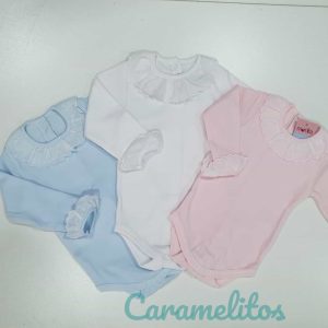 Body Bebe cuello batista manga larga
