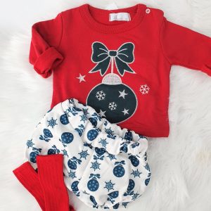 Conjunto unisex trapitos bola navidad