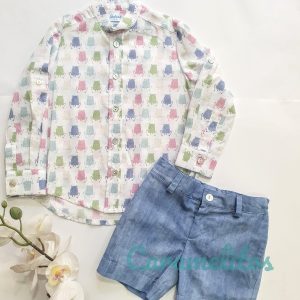 Conjunto niño camisa ranas