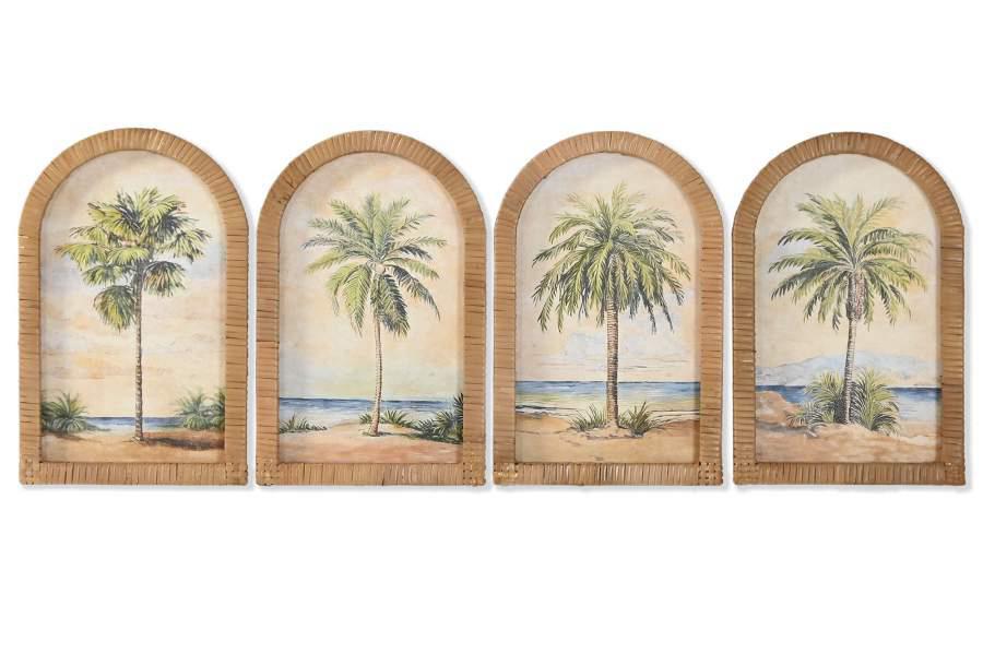 Cuadro Cristal Ratan Palmera CU-218482