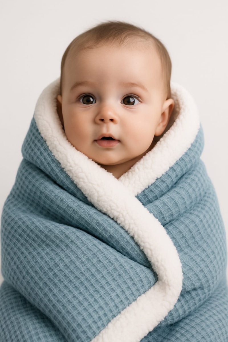 Manta bebé waffle extrasuave Interbaby 80×110 - Imagen 8