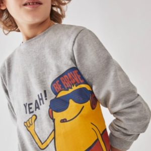 Sudadera niño gris “Yeah!”