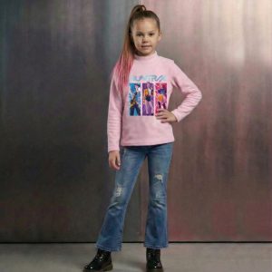 Camiseta polar niña Huntrix rosa