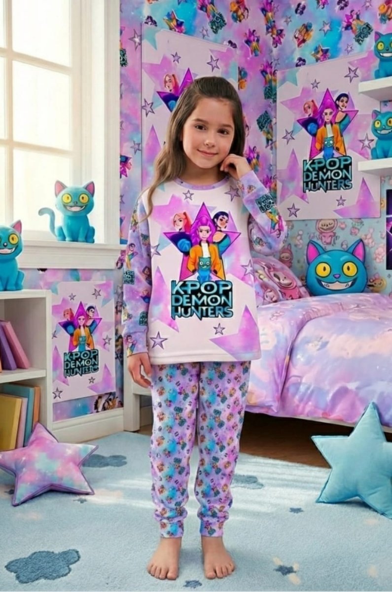 Pijama niña Huntrix K-Pop Demon Hunters multicolor