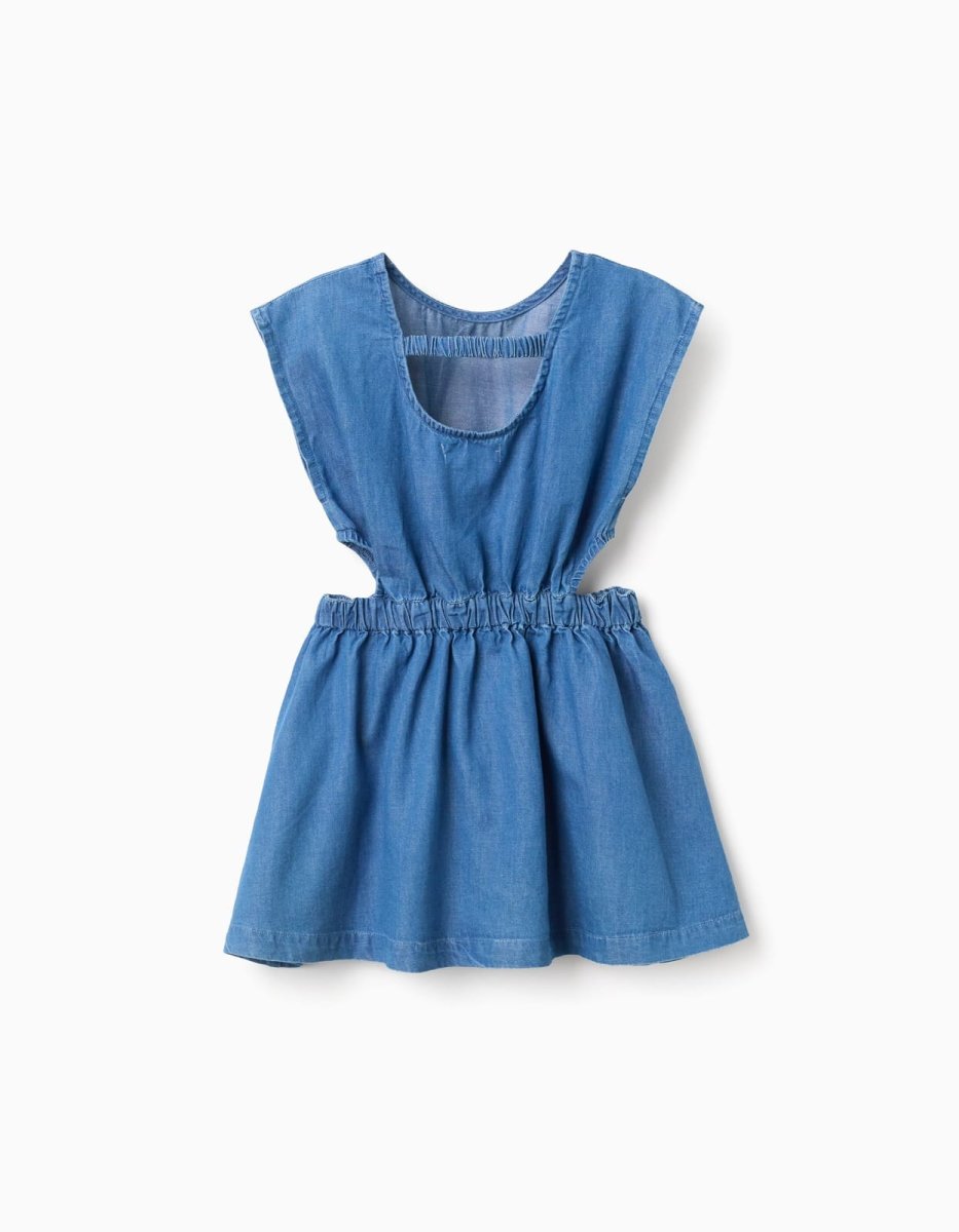 Vestido denim ligero azul claro ZKGAP0501_26041 - Imagen 3