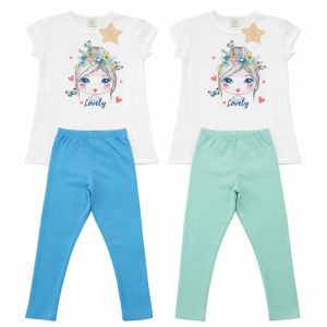 Conjunto niña camiseta Lovely 2 colores