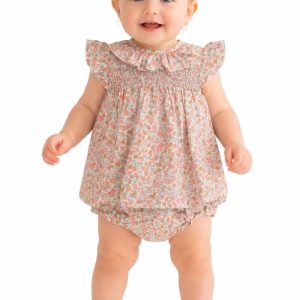 Vestido bebé con braguita estampado floral Babyfer