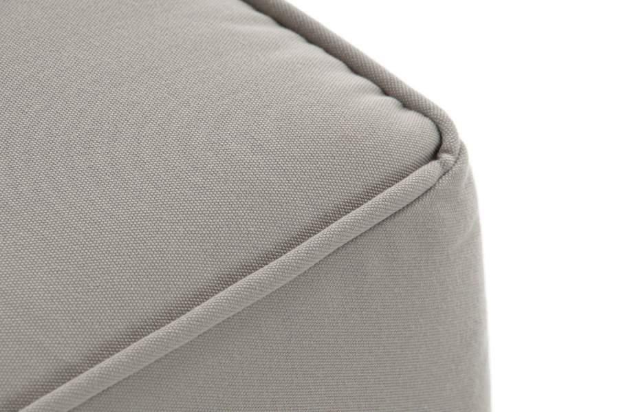 Sillón Artesanal de Teca Natural y Cojín Gris - Imagen 6