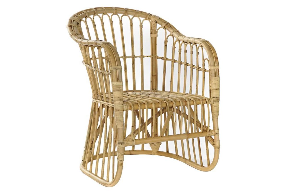 Butaca Ergonómica de Ratán Natural de Diseño Abierto - Imagen 2