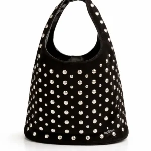 Cartera Suede con Tachas Olivia Negro