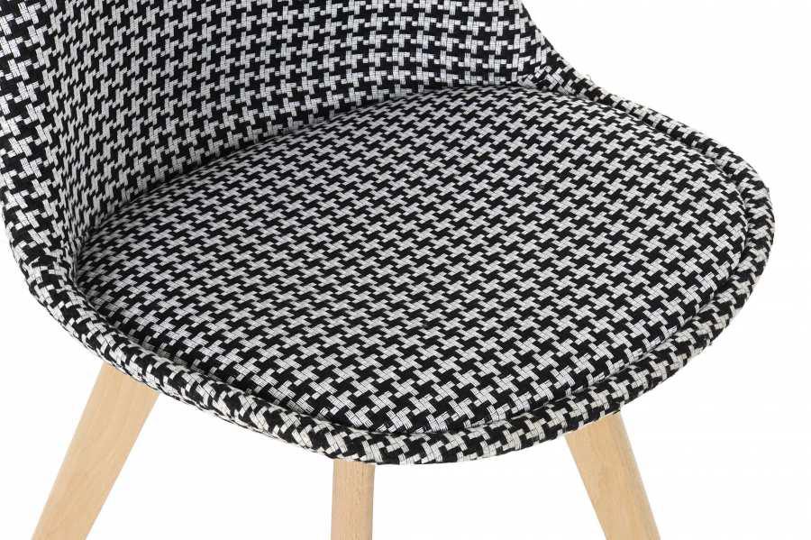 Silla de Comedor Pata de Gallo y Madera - Imagen 3