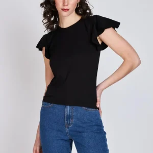 Polera Vuelos Margarita Negro Eclipse