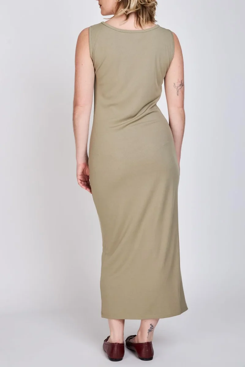 Vestido Escote Bote Liz Verde ATR by Eclipse - Imagen 3