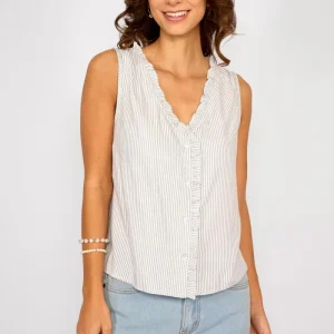 Blusa Rayas Antonella Azul