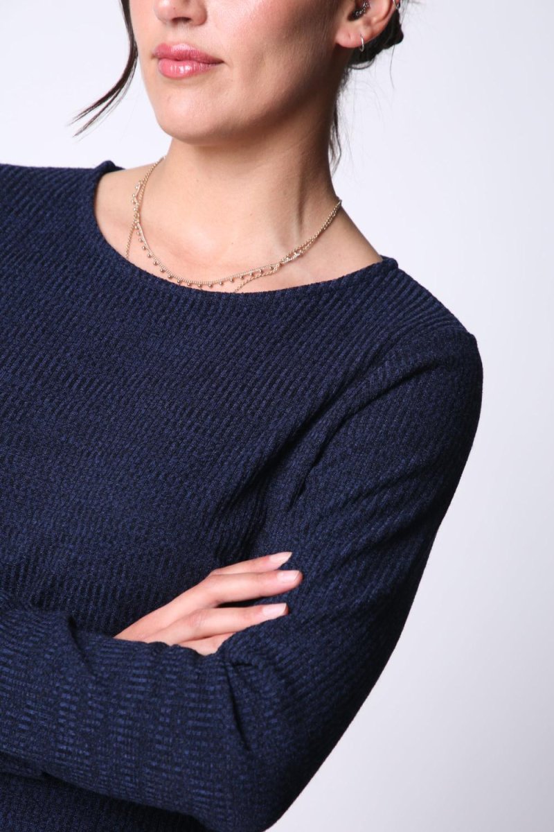 Polera Gina Azul Marino Woman by Eclipse - Imagen 4