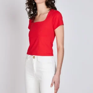 Polera Escote Cuadrado Amelia Rojo Eclipse