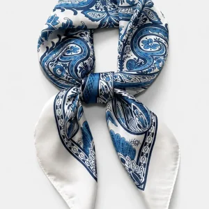 Pañuelo Estampado María Azul