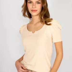 Polera Rib Antonia Crudo