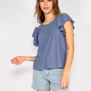 Polera Vuelos Delfina Azul