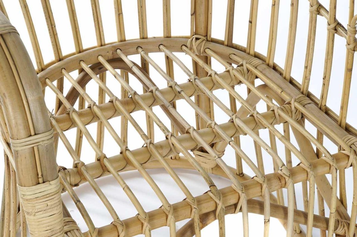 Butaca Ergonómica de Ratán Natural de Diseño Abierto - Imagen 5