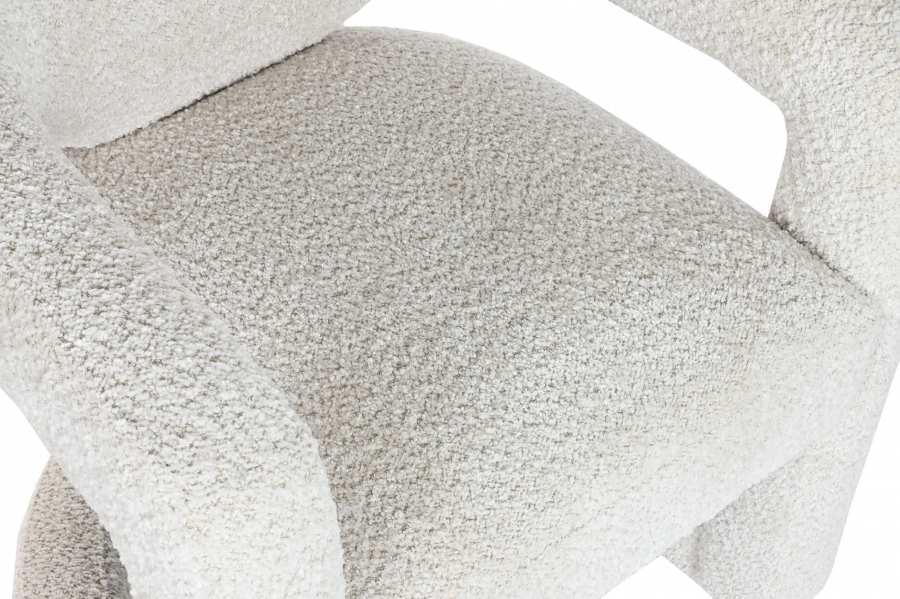 Sillón Bouclé Crudo Diseño Orgánico y Envolvente - Imagen 6