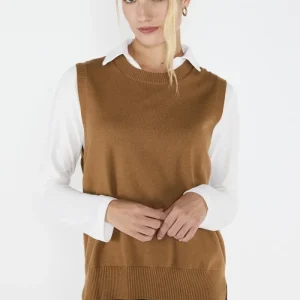 Vest Sweater Gabriela Café