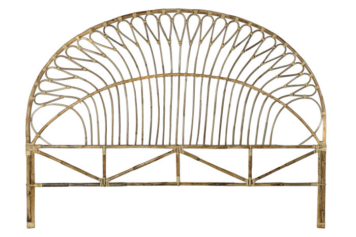 Cabecero Cama Artesanal en Ratán Natural con Arco 160cm