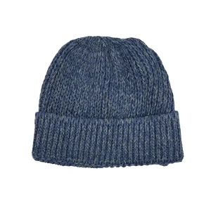 GORRO JASPEADO AZUL -GRIS