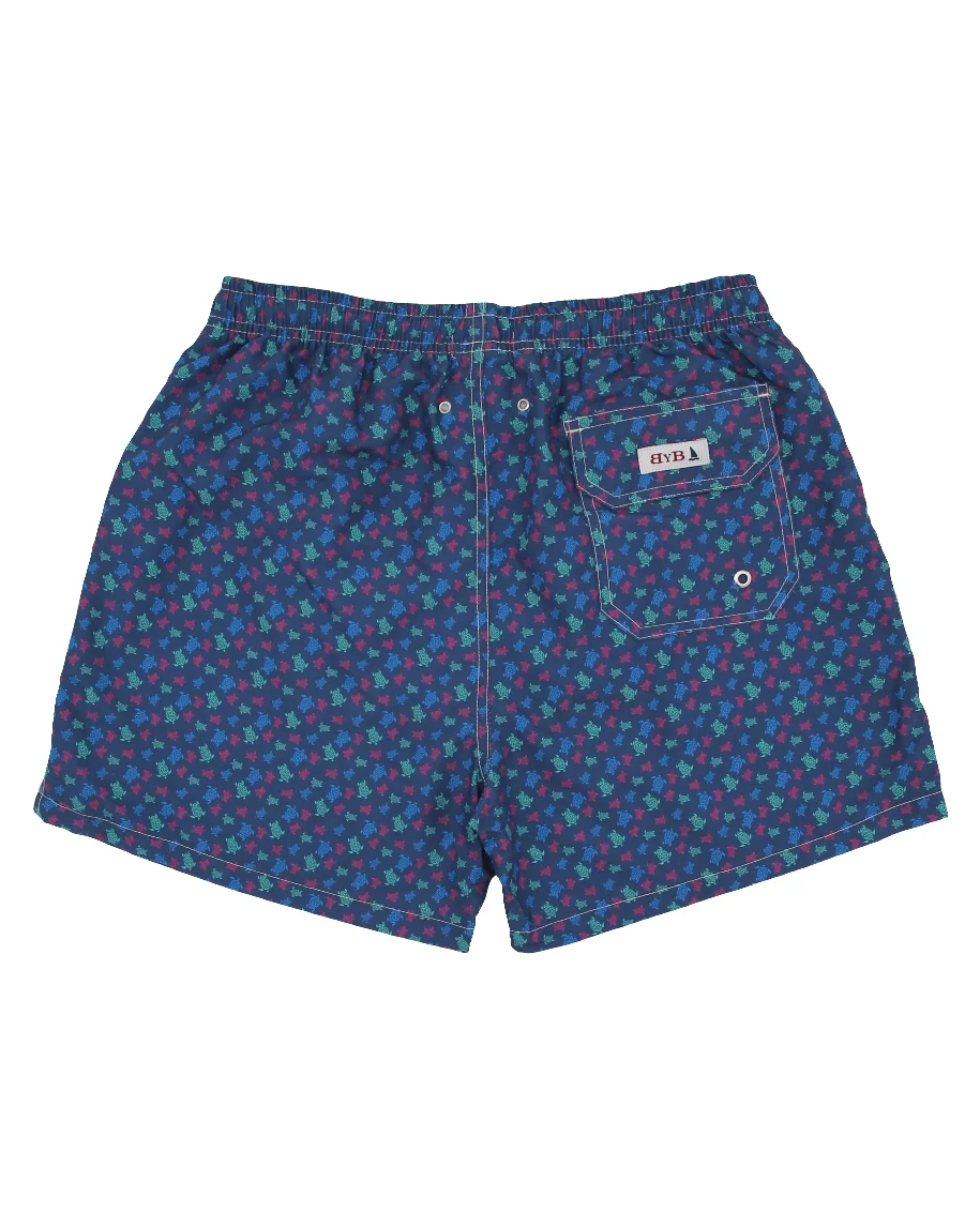 TRAJE DE BAÑO BAILE DE TORTUGAS MULTICOLOR AZUL - Imagen 3