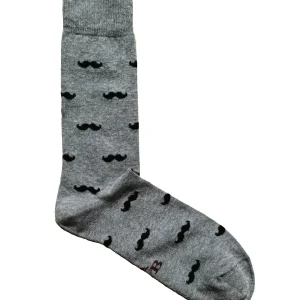 CALCETINES BIGOTES GRIS
