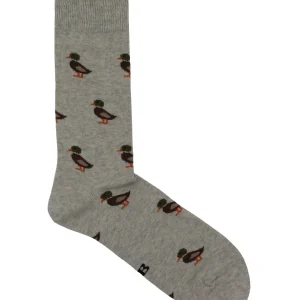 CALCETINES PATOS BEIGE GRISACEO