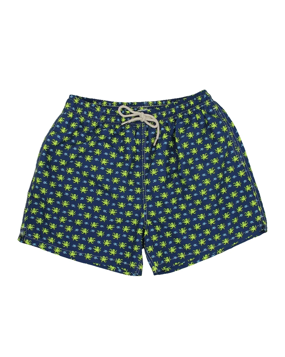 TRAJE DE BAÑO PULPOS Y PECES AZUL