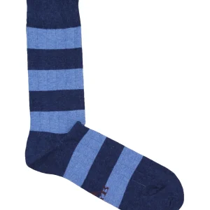 CALCETINES CANALÉ RAYAS AZULES
