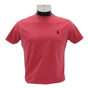 CAMISETA ROJA LOGO BORDADO