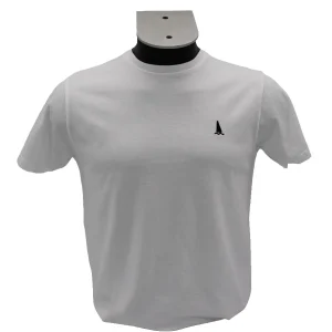 CAMISETA BLANCA LOGO BORDADO