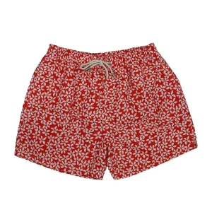 TRAJE DE BAÑO FLORES NARANJAS
