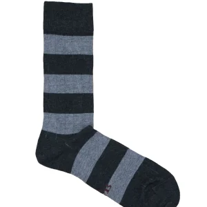 CALCETINES CANALÉ RAYAS GRISES