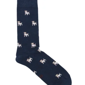 CALCETINES JACK RUSSEL AZUL MARINO