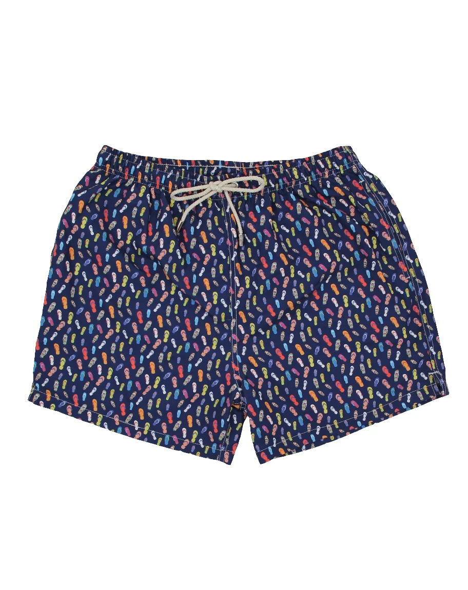 TRAJE DE BAÑO CHANCLETAS AZUL MARINO