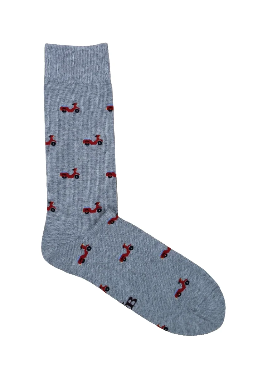 CALCETINES VESPAS GRIS CLARO - Imagen 2