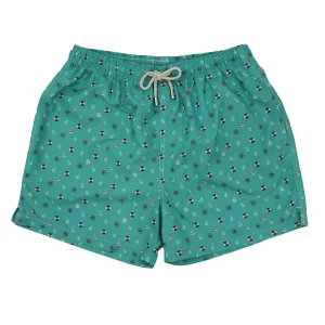 TRAJE DE BAÑO MOTIVOS MARINEROS VERDE