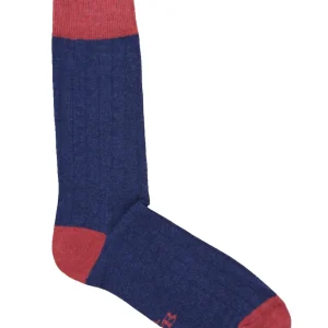 CALCETINES CANALÉ AZUL MARINO - TEJA