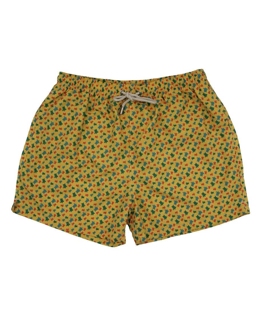 TRAJE DE BAÑO BAILE DE TORTUGAS MULTICOLOR AMARILLO - Imagen 2
