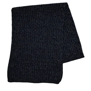 BUFANDA JASPEADA AZUL MARINO -GRIS