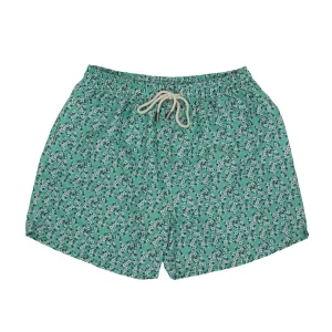 TRAJE DE BAÑO FLORES VERDE