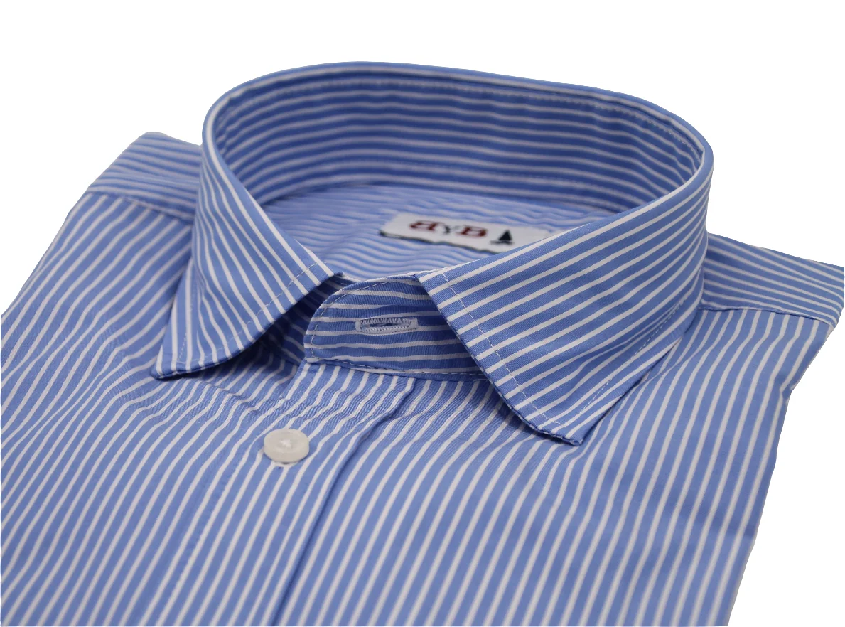 CAMISA AZULÓN RAYA FINA BLANCA - Imagen 3