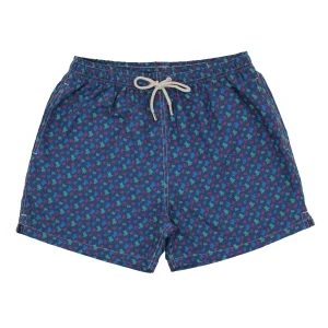 TRAJE DE BAÑO BAILE DE TORTUGAS MULTICOLOR AZUL