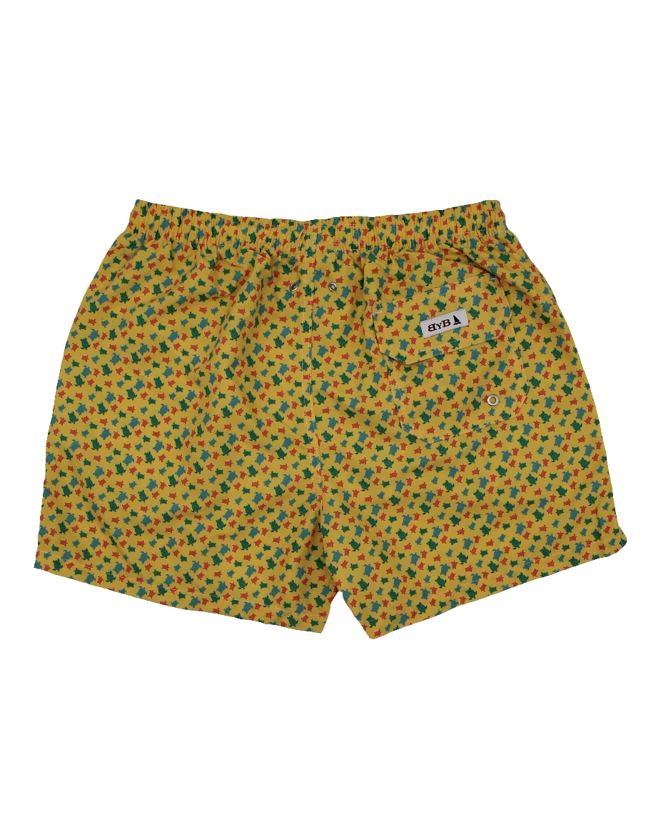 TRAJE DE BAÑO BAILE DE TORTUGAS MULTICOLOR AMARILLO - Imagen 3