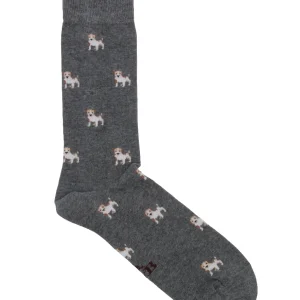 CALCETINES JACK RUSSEL GRIS