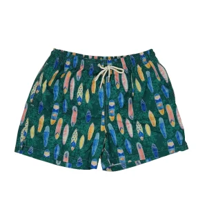 TRAJE DE BAÑO TABLAS DE SURF VERDE